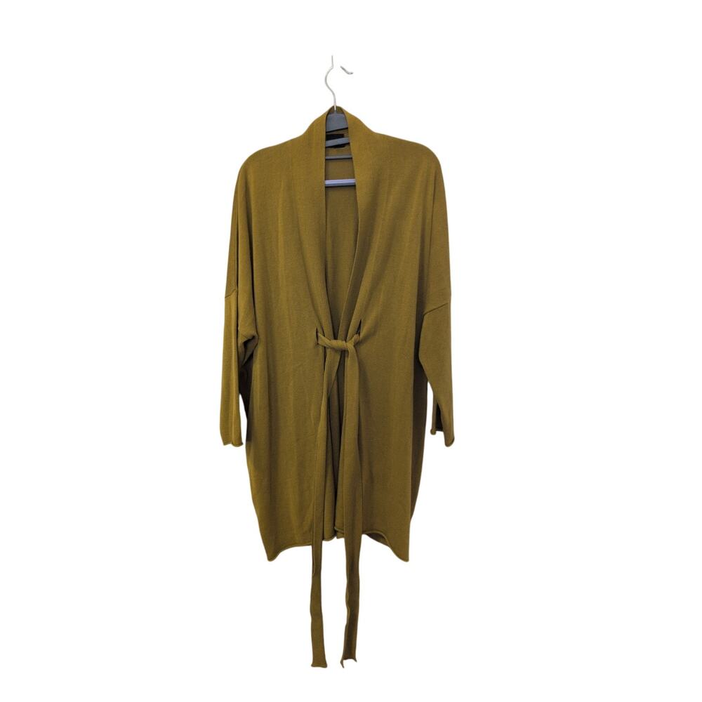 Bitte Kai Rand Green Open Cardigan Tunic with Wrap-Around Tie - Picture 3 of 4